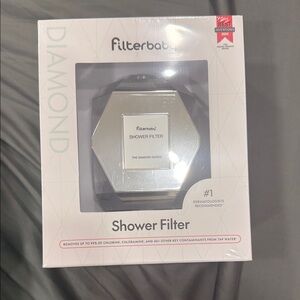 Diamond Series Silver Shower Filter